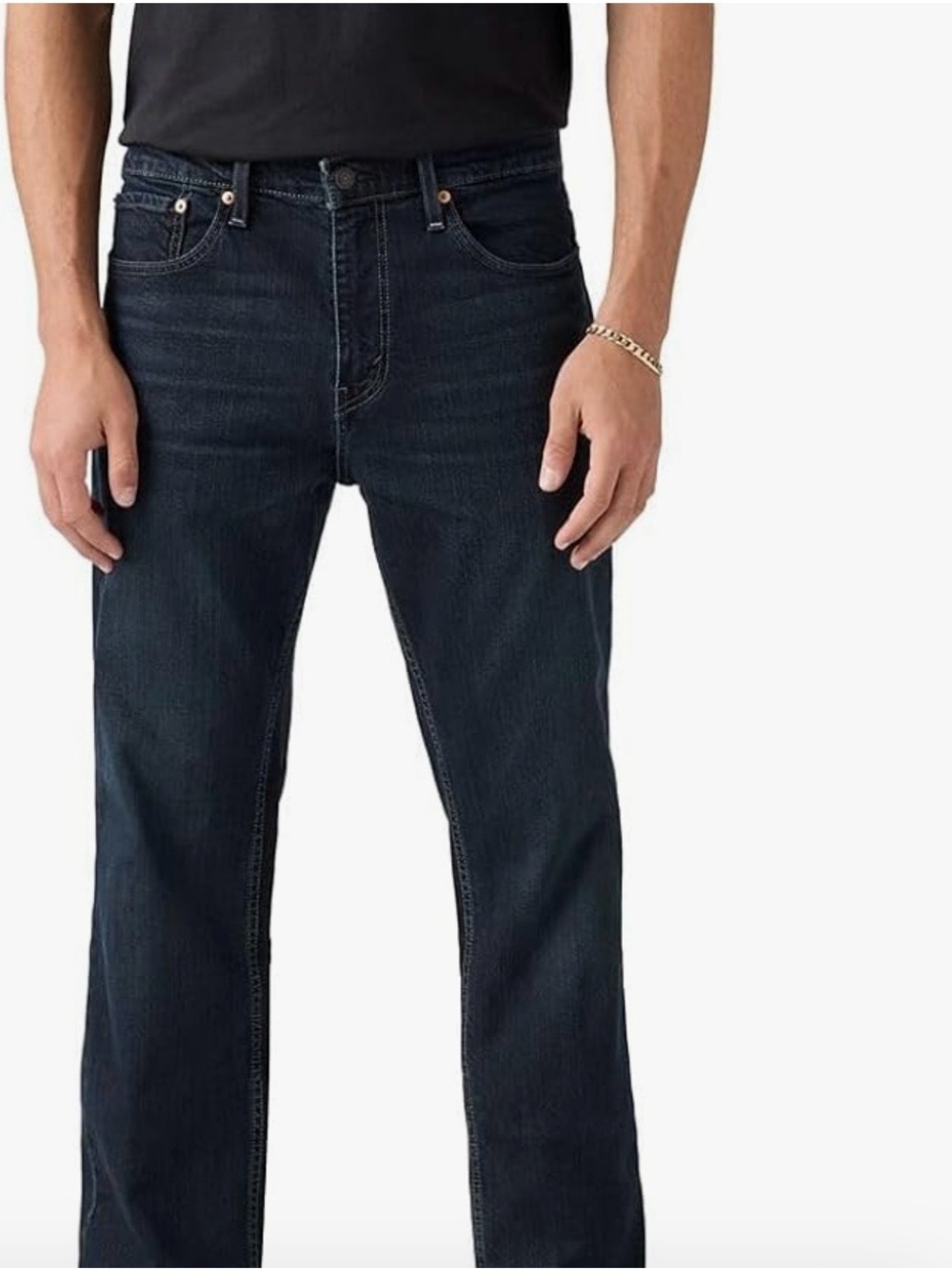 Men's Dark Wash Straight-Leg relaxed Jeans 559- dark wash 34x34